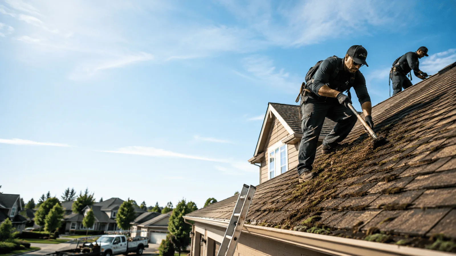 Roof Moss Removal in Preemption, IL near me